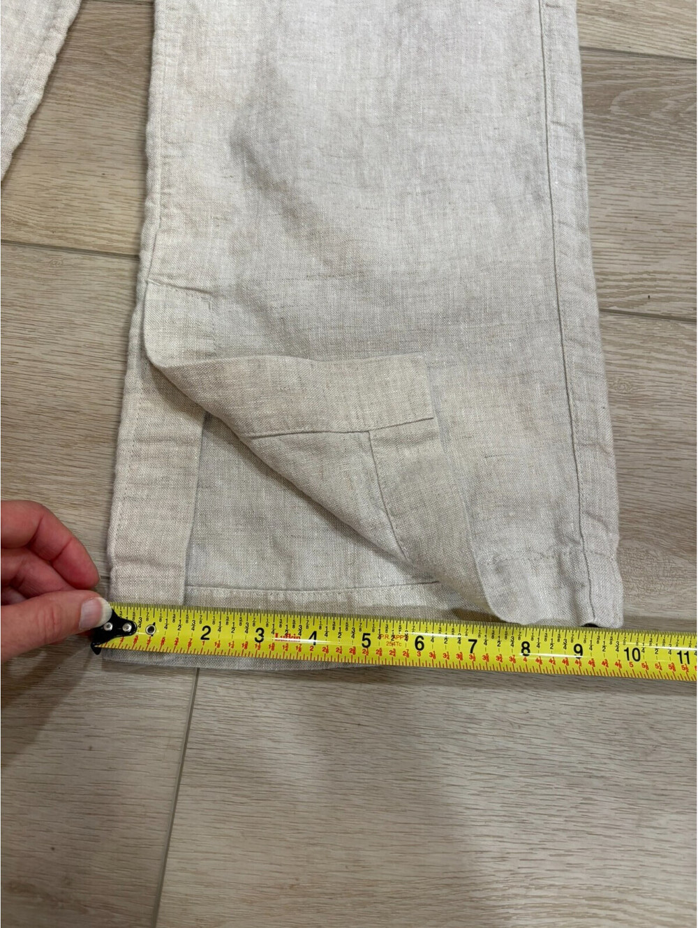 Athleta Women’s Small/Tall Retreat 100% Linen High Rise Wide Leg Pants EUC - Picture 8 of 9